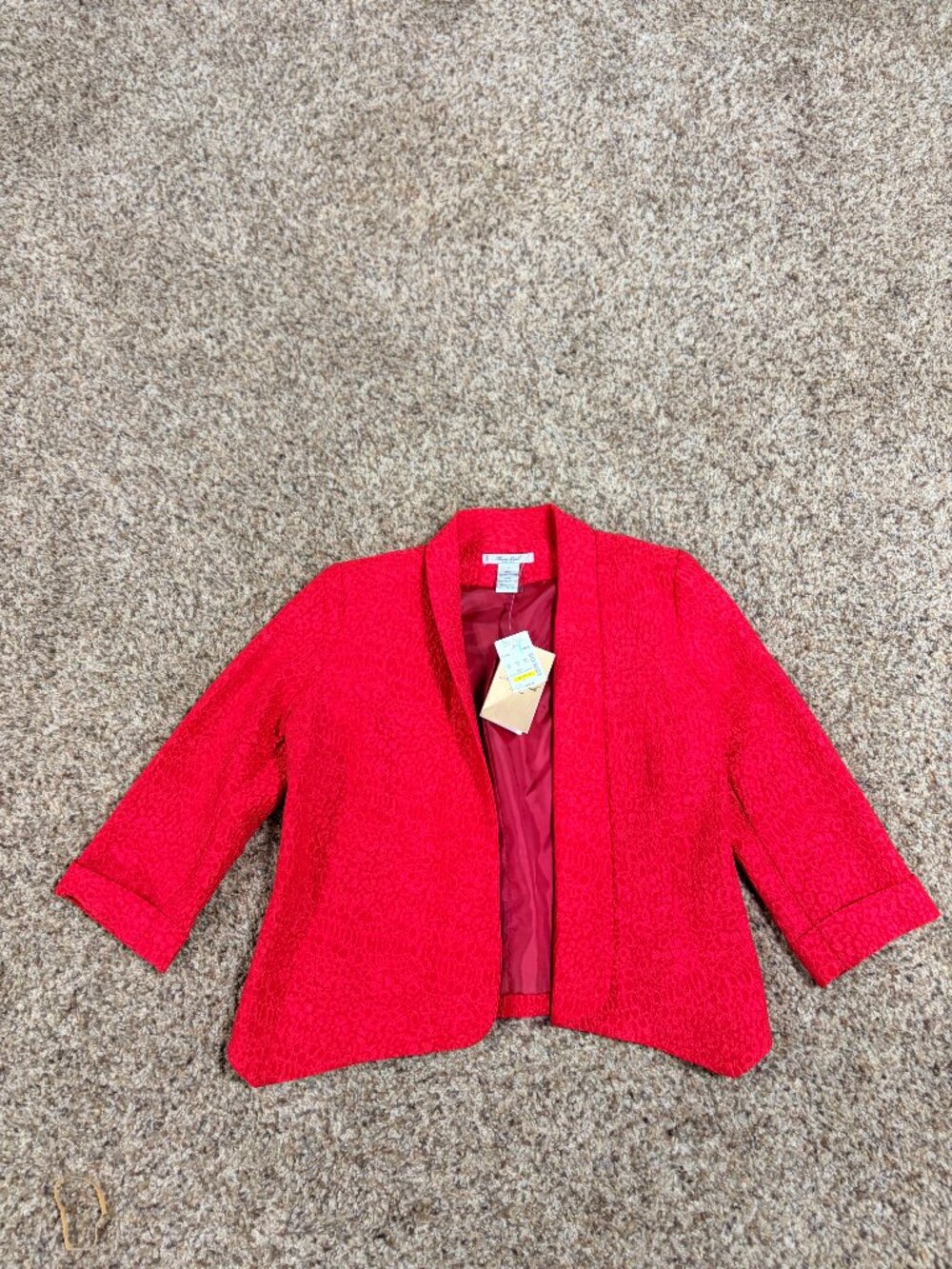 NWT - Mona Leah Coture Red Jacket - Womens Size S - 2220